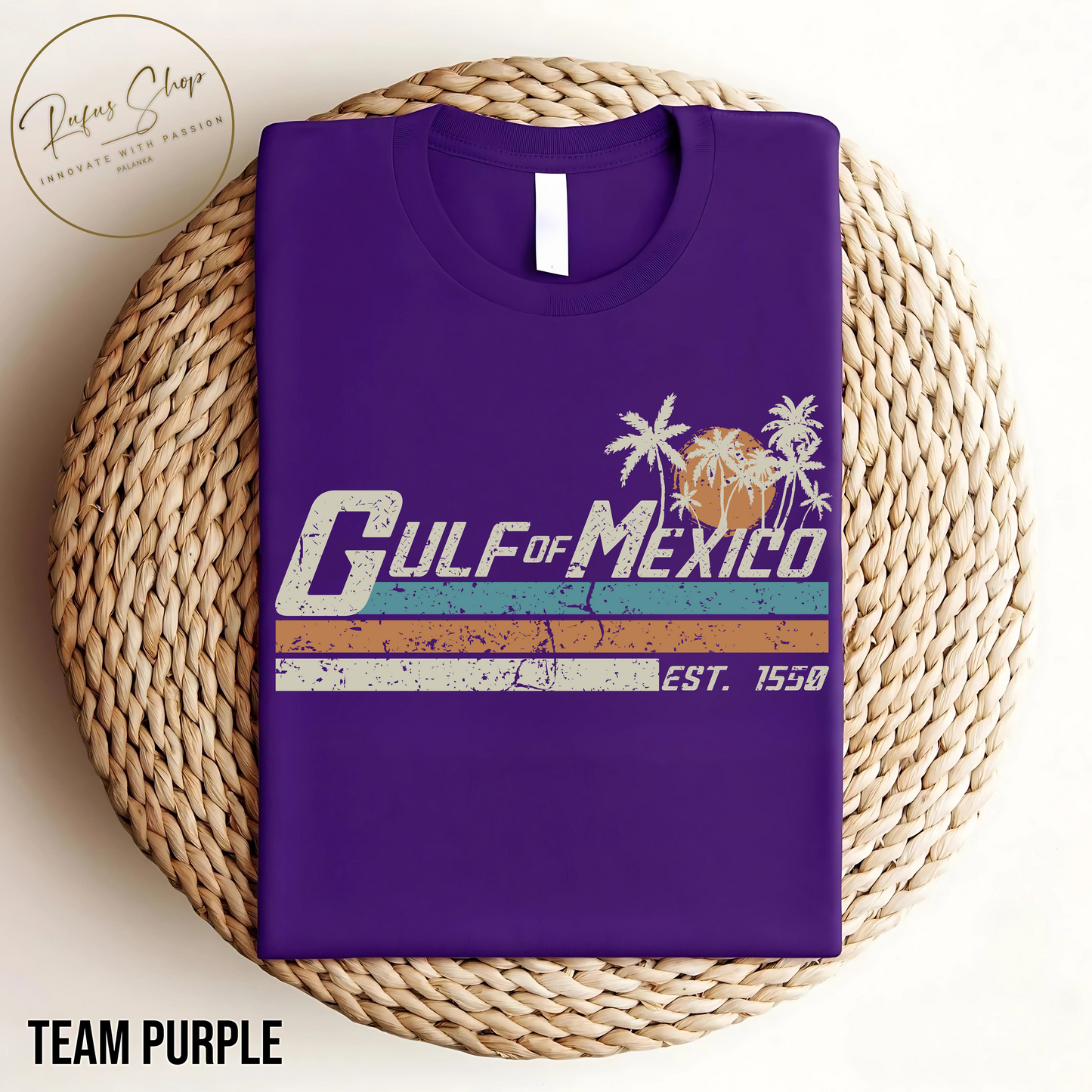 Gulf of Mexico Sunset T-Shirt, Gulf of Mexico, Forever, Retro, Vintage, Beach, Mexico, Unisex