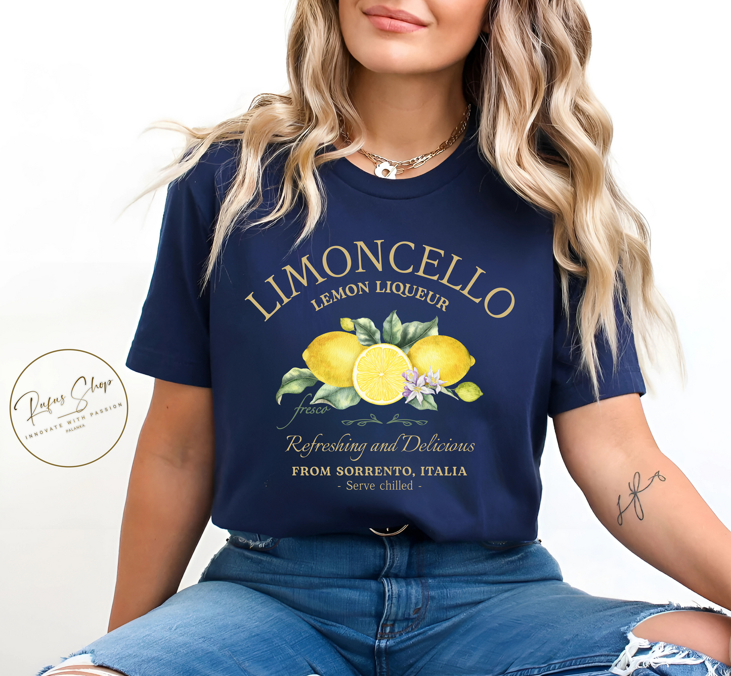 Limoncello T-Shirt, Vintage Italian Lemon Tee, Sorrento Italia Shirt, Amalfi Coast Citrus Drink Aesthetic, Italy Summer Gift
