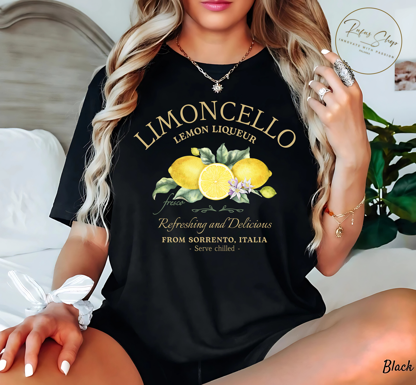 Limoncello T-Shirt, Vintage Italian Lemon Tee, Sorrento Italia Shirt, Amalfi Coast Citrus Drink Aesthetic, Italy Summer Gift