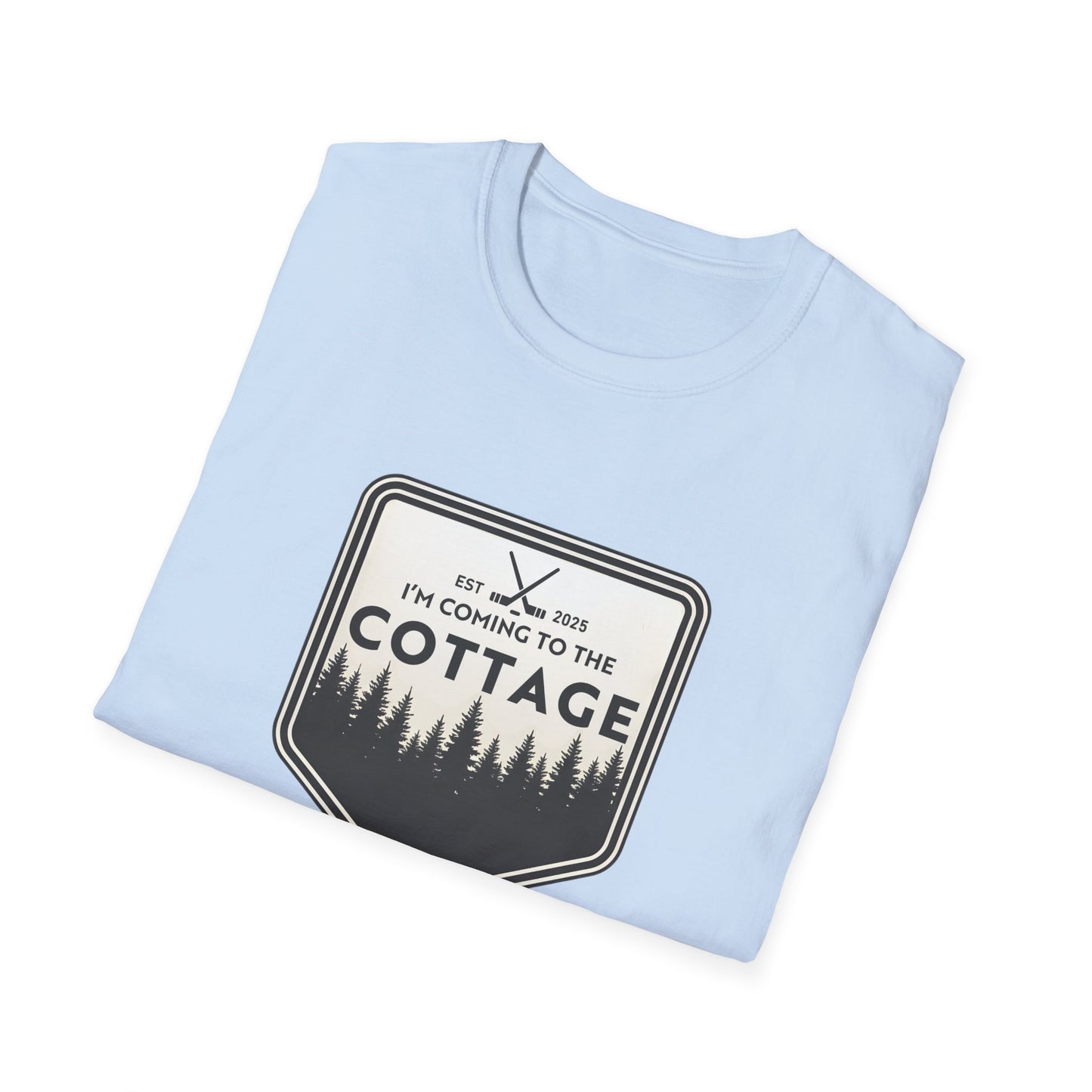 I'm Coming To The Cottage T-Shirt, Hockey Lover Gift Tee, Lake House Apparel, Cozy Cabin, Heated Rivalry Shirt, outdoors Top