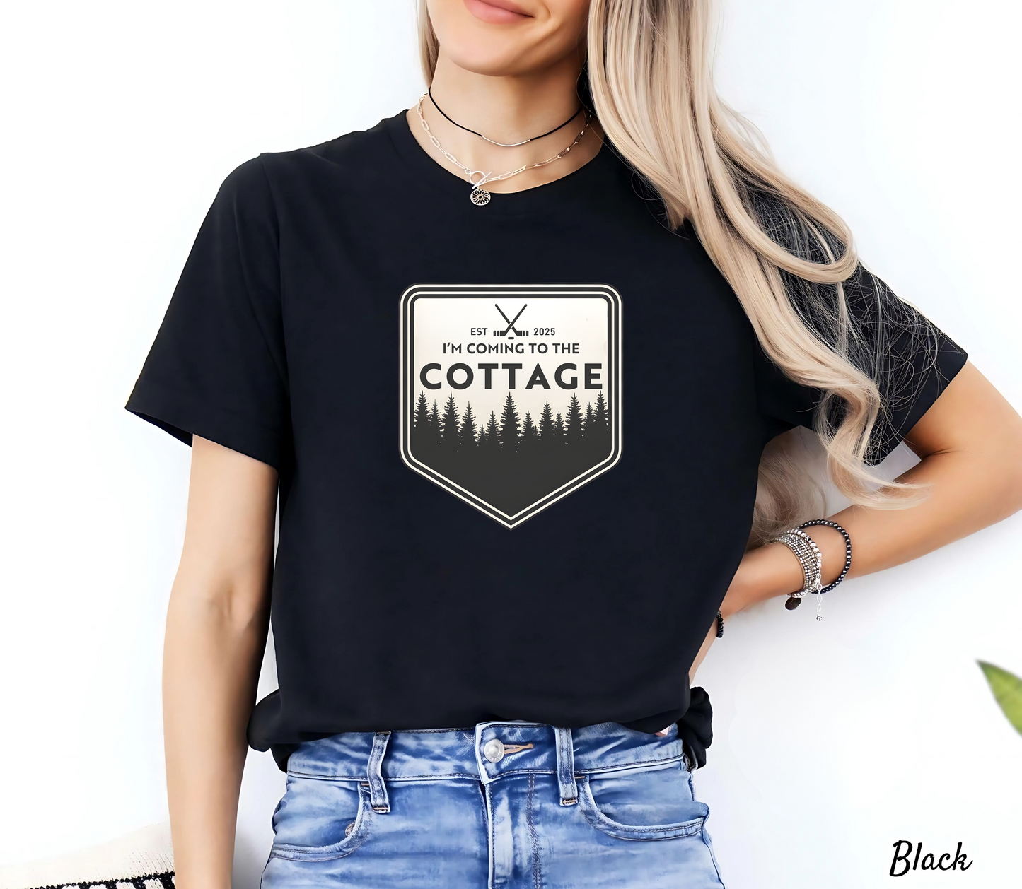 I'm Coming To The Cottage T-Shirt, Hockey Lover Gift Tee, Lake House Apparel, Cozy Cabin, Heated Rivalry Shirt, outdoors Top